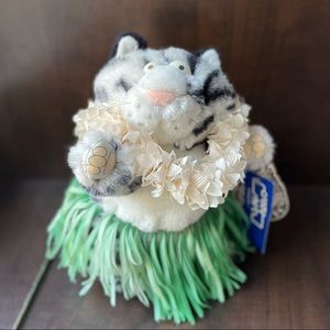 Vintage B Kliban Fat Tabby Cat Feline Plush Toy Star Shine Hawaii Cartoon 1989